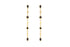 Boucles d'oreilles Macha Onyx Texturé